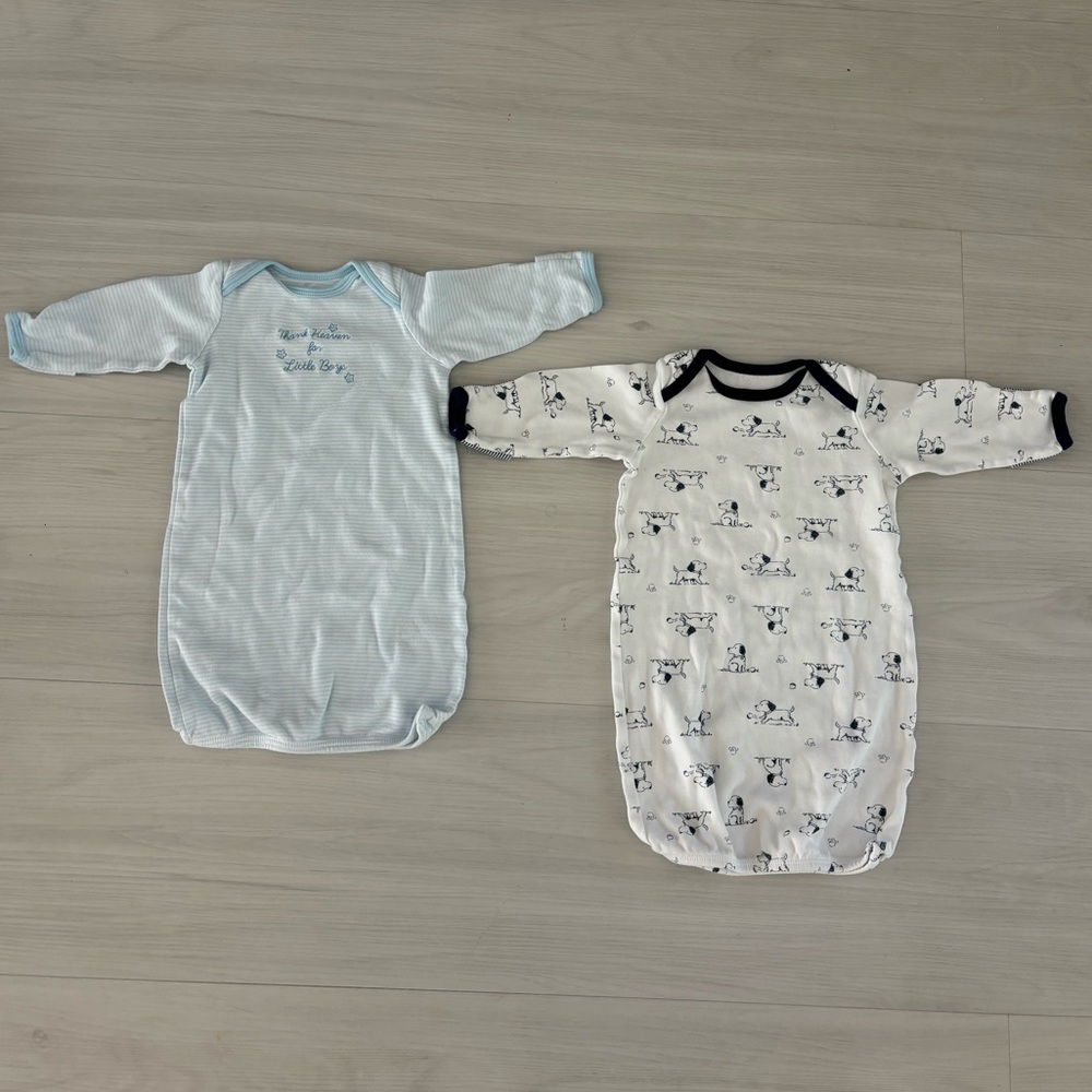 Two Little Me 0-3 months sleeper gowns